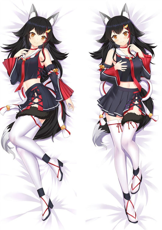 Ookami Mio schwarzes Wolf Outfit Dakimakura