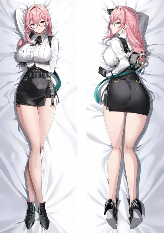 Tsukishiro Yanagi weißes Hemd und Bleistiftrock Dakimakura
