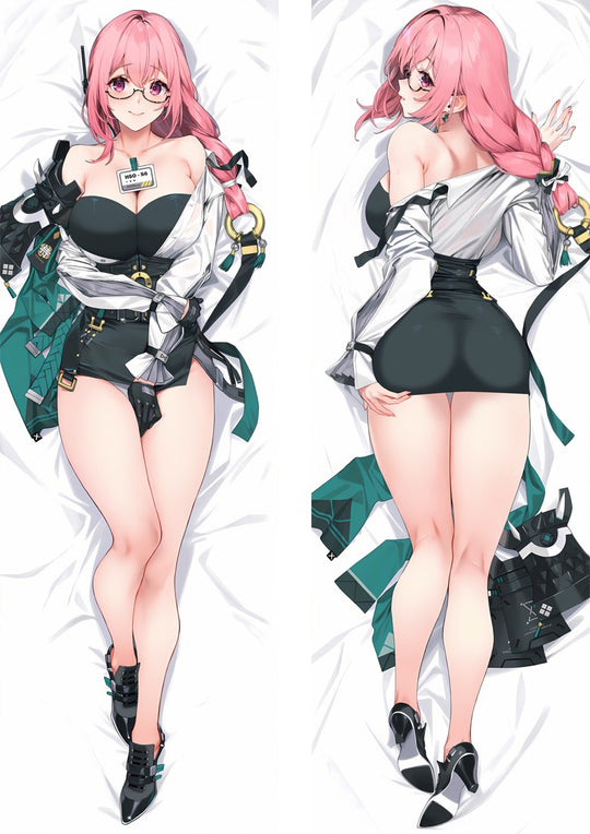 Tsukishiro Yanagi Korsett und grüne Jacke Dakimakura