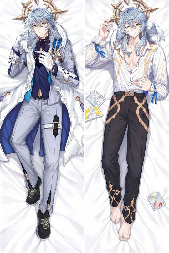 Sunday weißer Mantel und offenes Hemd Dakimakura