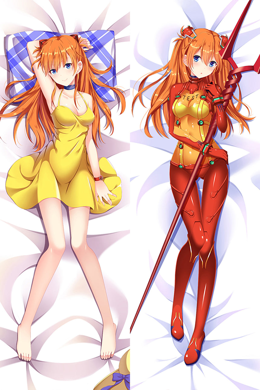 Asuka Langley Plugsuit und Sommerkleid Dakimakura