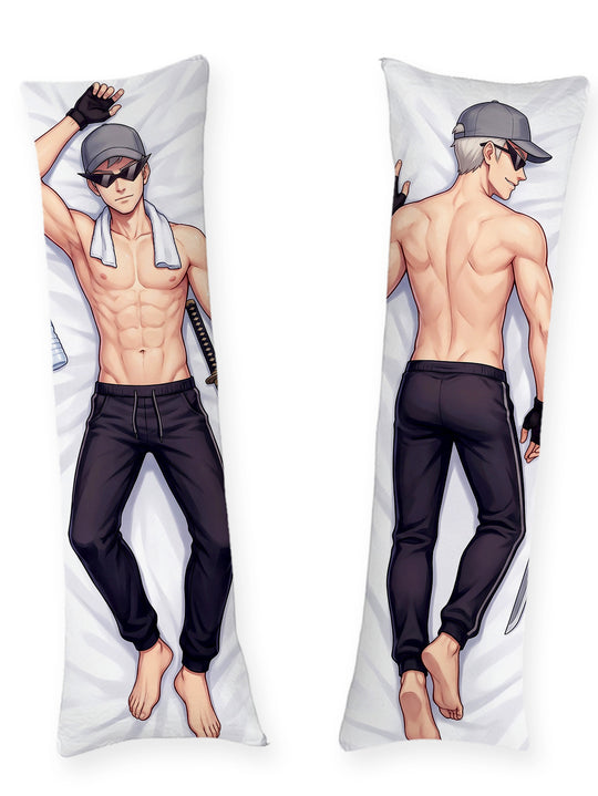 Bro Strider oberkörperfrei Katana Training Dakimakura