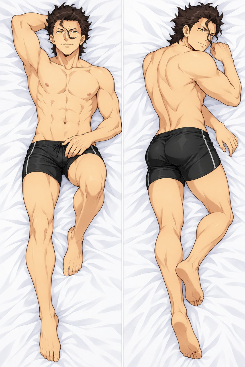 Diarmuid Black Swim Shorts Body Pillow