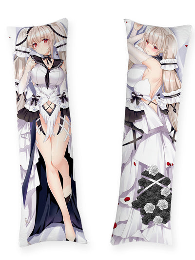 Formidable weißes Abendkleid Dakimakura