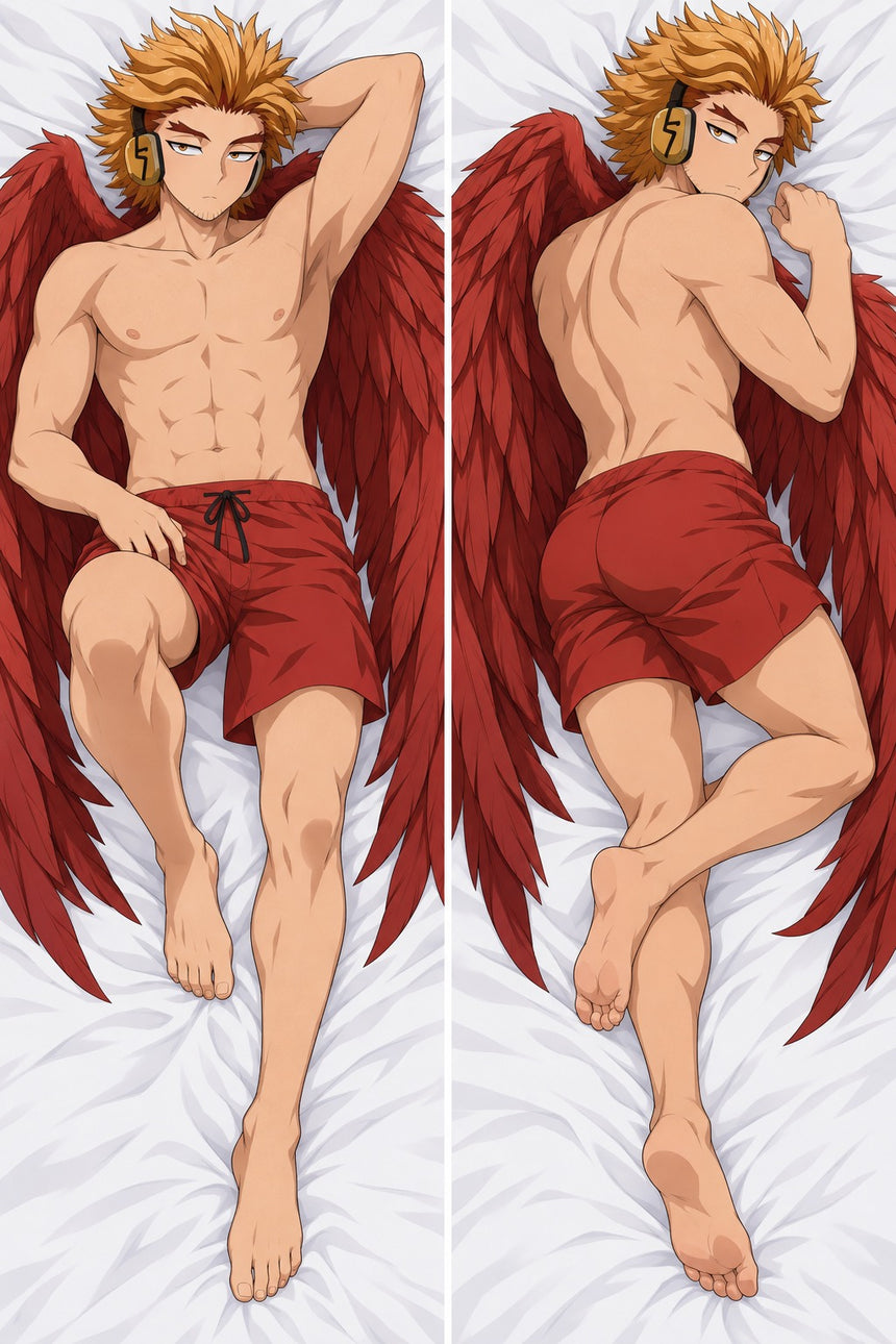 Hawks Red Swim Shorts Body Pillow
