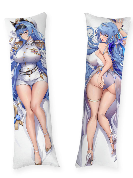 Helm Kapitänsuniform und weißer Badeanzug Dakimakura