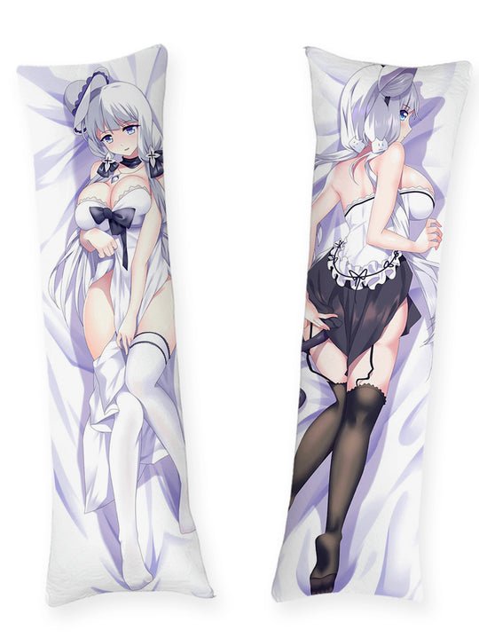 Illustrious weißes und schwarzes Kleid Dakimakura