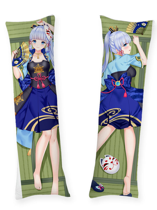 Kamisato Ayaka Fächer und Fuchsmaske Dakimakura