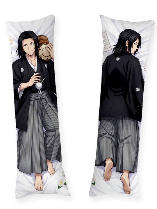 Kyogai menschlicher Tsuzumi Spieler im formellen Kimono Dakimakura