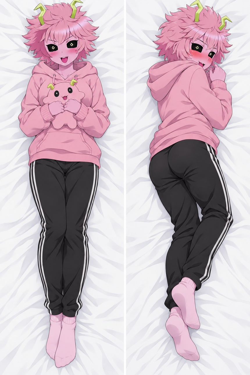 Mina Ashido Pink Hoodie Body Pillow