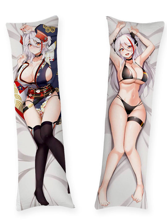 Prinz Eugen Kimono und schwarzer Bikini Dakimakura