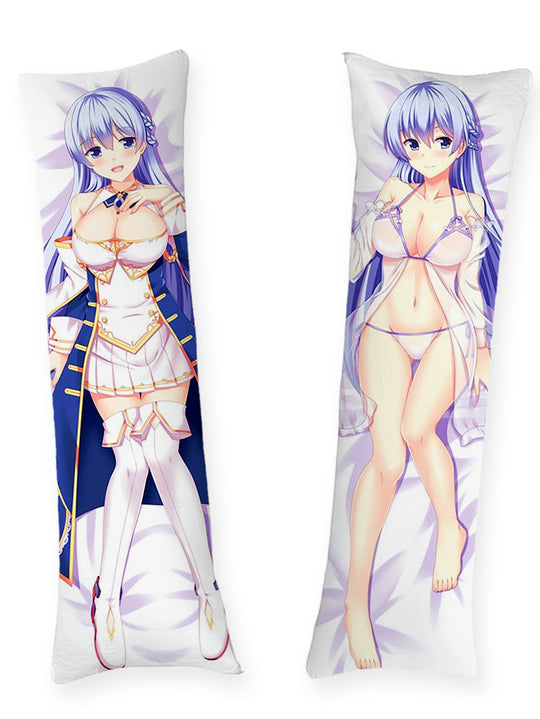 Rodney blauer Mantel und weißer Bikini Dakimakura