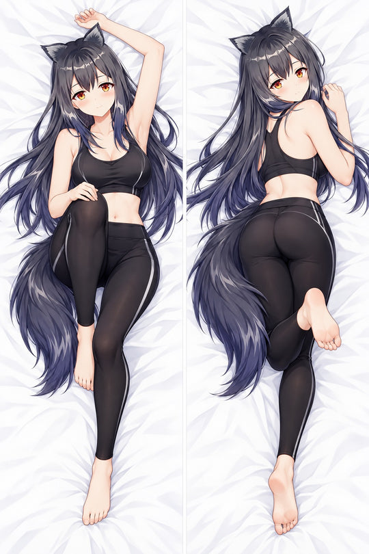 Texas Black Sportswear Body Pillow