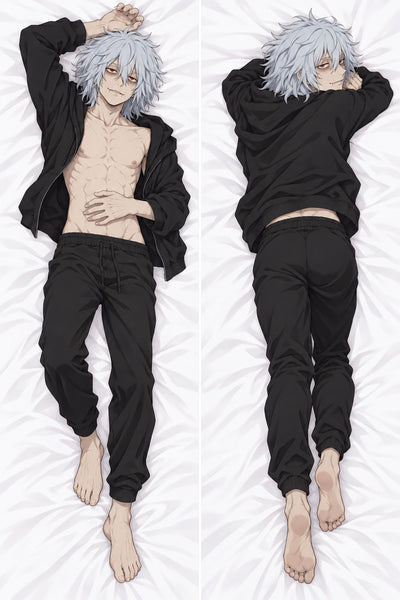 Tomura Shigaraki offener schwarzer Hoodie Dakimakura