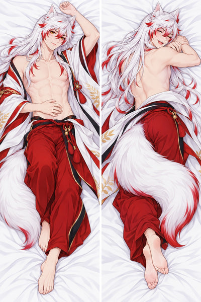 Youko offener weißer Kimono Dakimakura