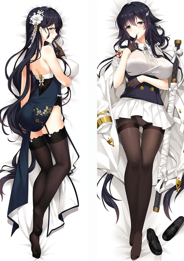 Azuma marineblaues Qipao und Schwert Uniform Dakimakura