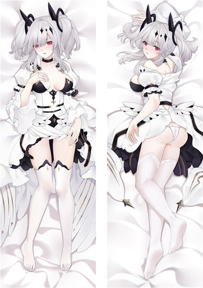 Joffre weißes Rüschenkleid Dakimakura