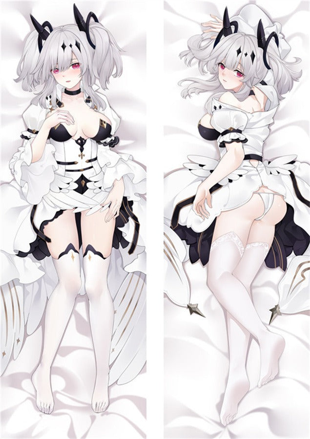 Joffre weißes Rüschenkleid Dakimakura