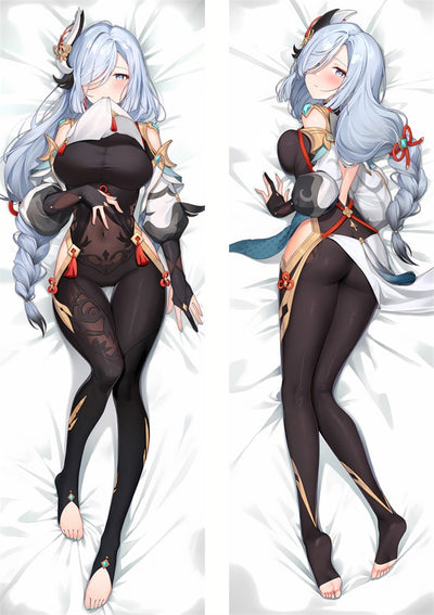 Shenhe schwarzer Bodysuit Dakimakura