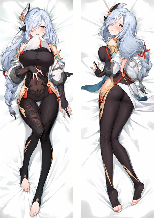 Shenhe schwarzer Bodysuit Dakimakura