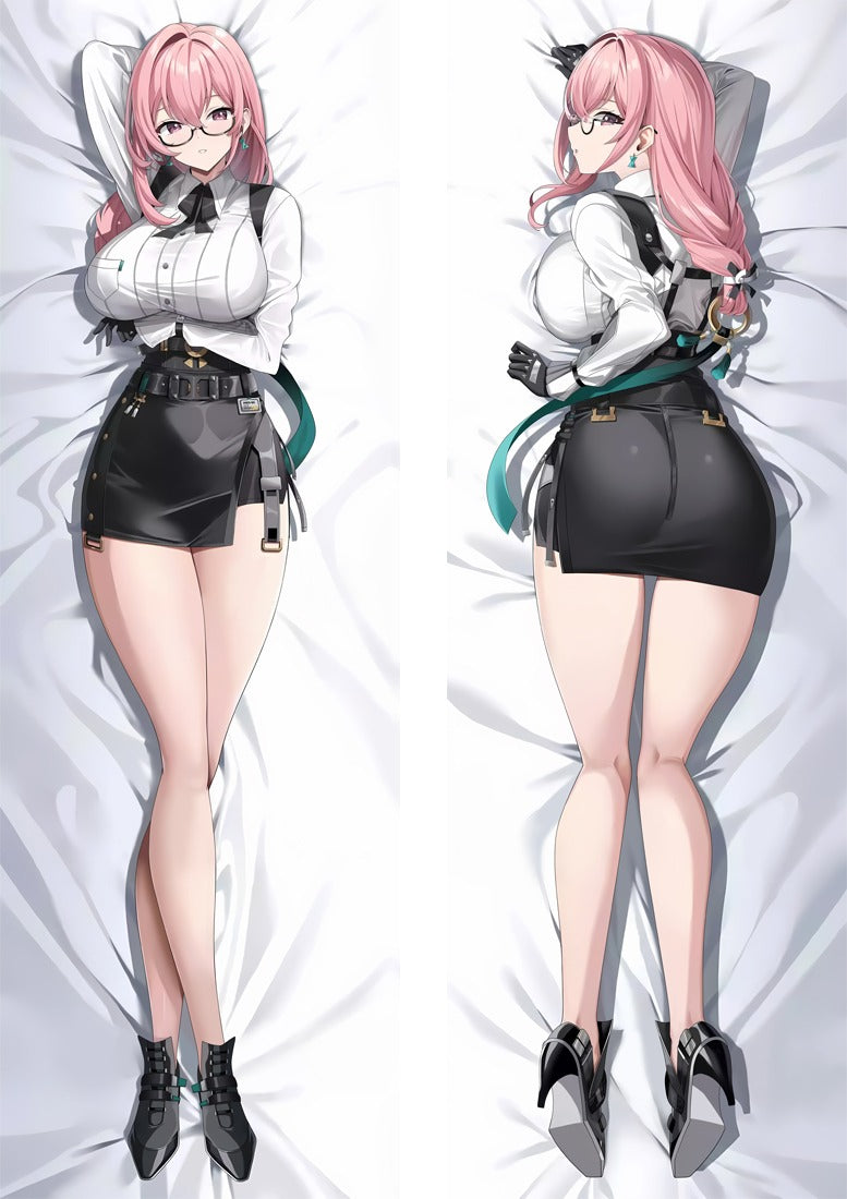 Tsukishiro Yanagi weißes Hemd und Bleistiftrock Dakimakura