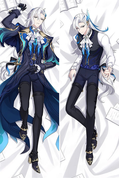 Neuvillette Navy Mantel & Weste Dakimakura