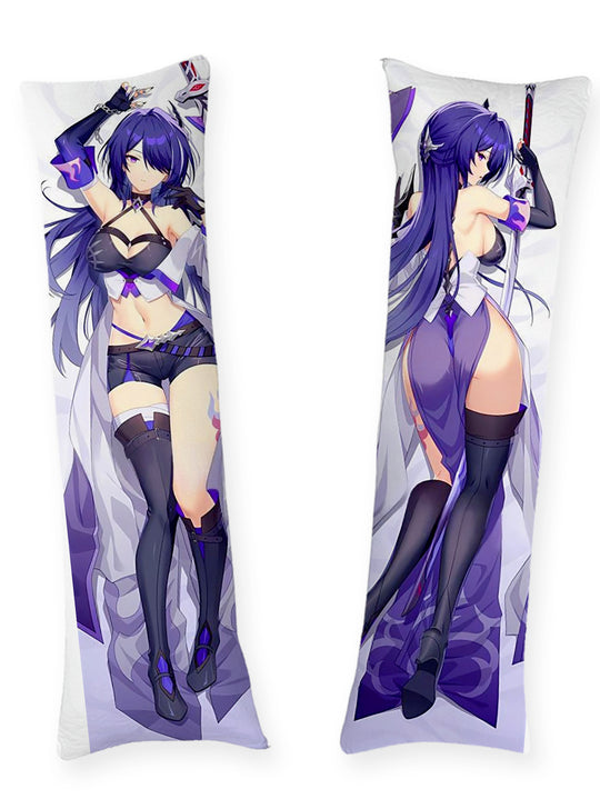 Acheron Mantel und lila Kleid Dakimakura