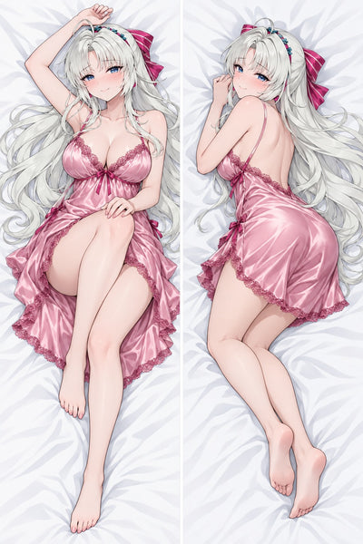 Carlotta rosa Satin Nachthemd Dakimakura