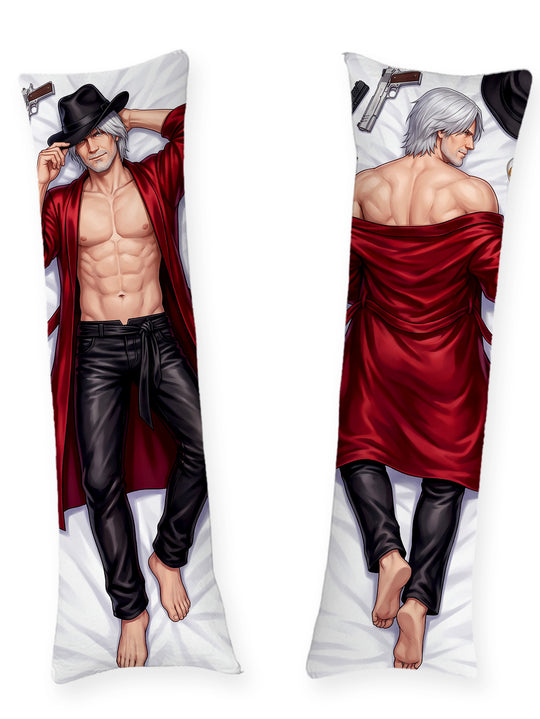 Dante mit Bart roter Satin Morgenmantel Dakimakura