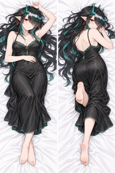 Dusk tintenschwarzes Nachthemd Dakimakura