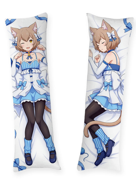 Felix Argyle Kleid in Weiß und Blau Dakimakura