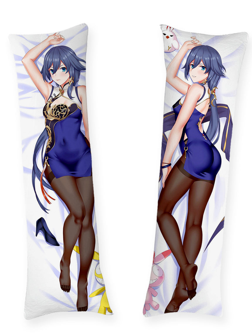 Fu Hua marineblaues Qipao Dakimakura