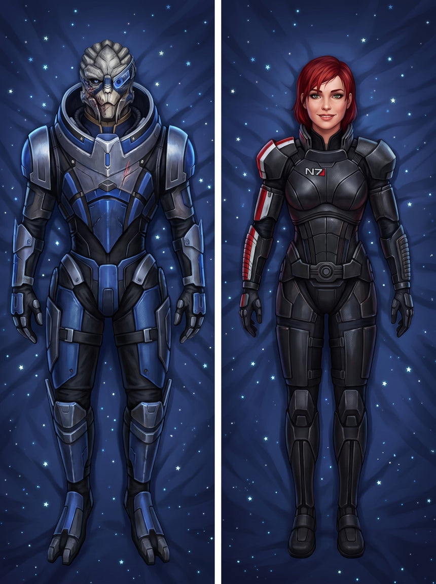 Garrus und Shepard Dakimakura
