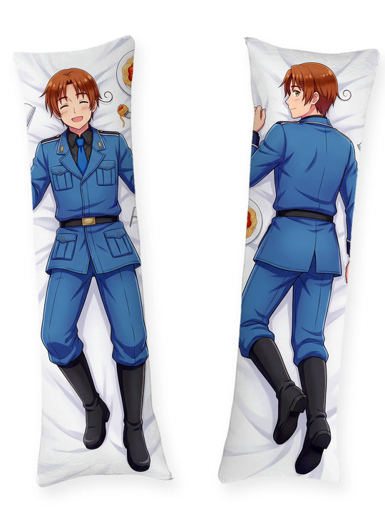 Hetalia Italy blaue Uniform und Pasta Dakimakura