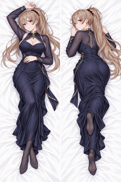 Jean Bart marineblaues Abendkleid Dakimakura