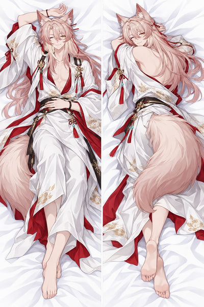 Jiaoqiu weißes Hanfu Dakimakura