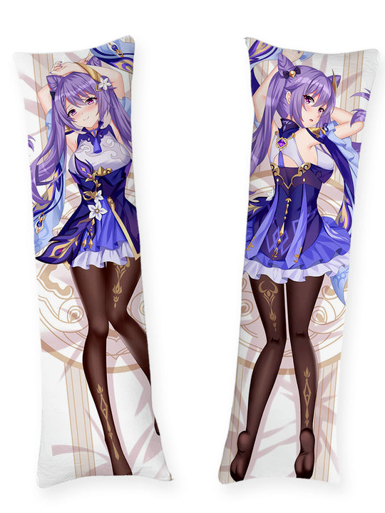 Keqing lavendelfarbene Rüschen Dakimakura