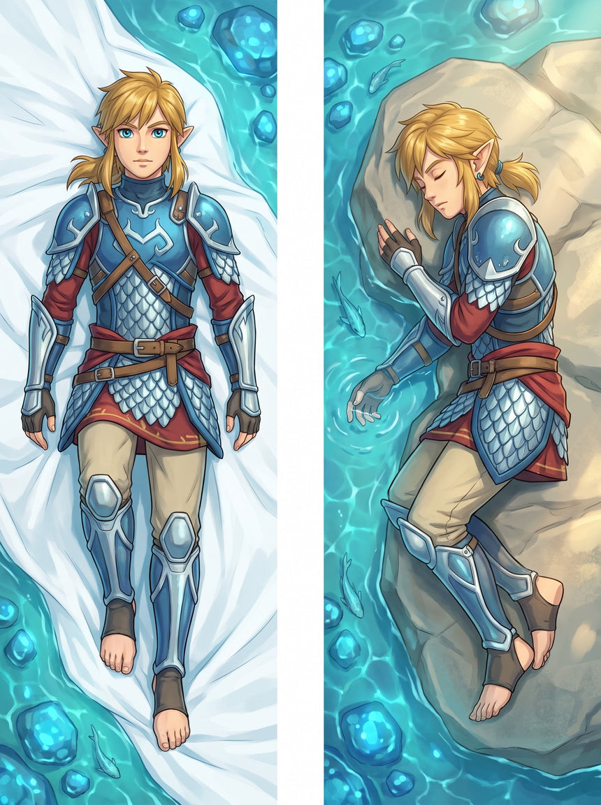 Link Legend of Zelda Zora Rüstung Dakimakura