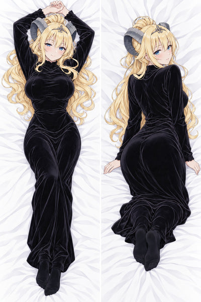 Lucifer schwarzes Samtkleid Dakimakura