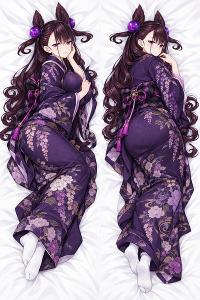 Murasaki Shikibu Glyzinien Kimono Dakimakura