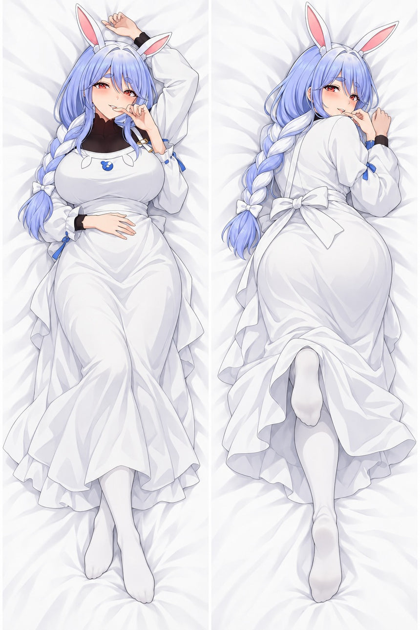 Pekora's Mom White Apron Dress Body Pillow