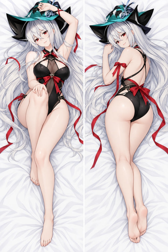 Skadi Black Swimsuit Body Pillow