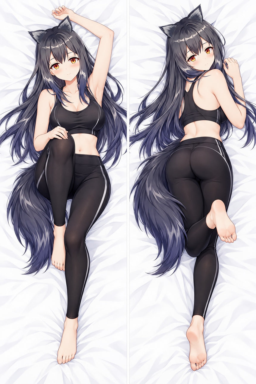 Texas Black Sportswear Body Pillow