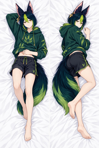 Tighnari grüner Hoodie Dakimakura