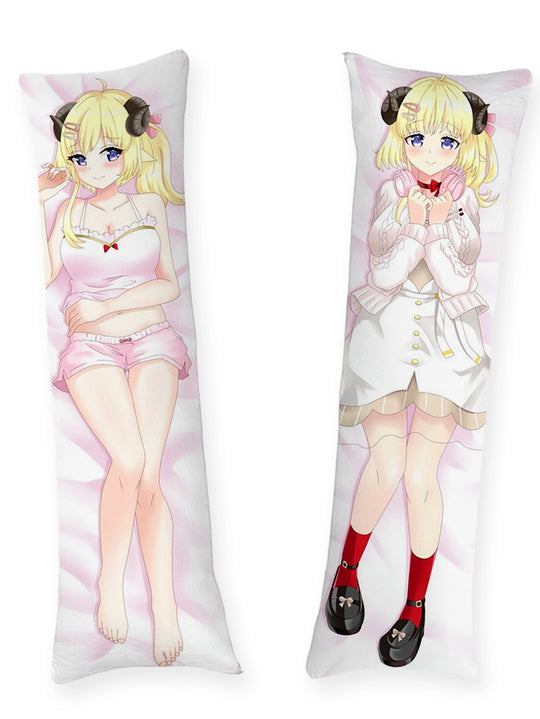 Tsunomaki Watame Pyjama und weißes Kleid Dakimakura