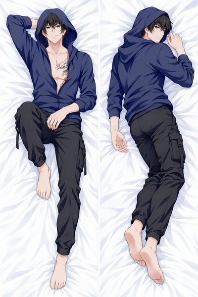 Zhang Qiling marineblauer Hoodie Dakimakura
