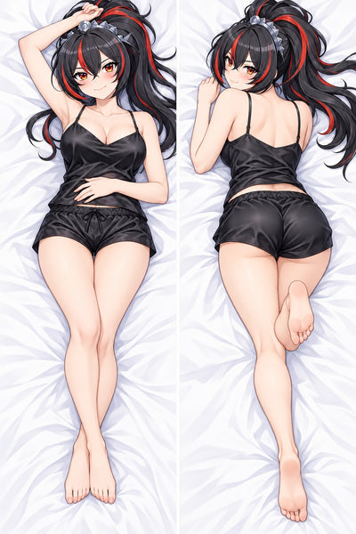 Zhu Yuan schwarzes Satinset Dakimakura